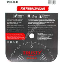 Trusty-Tools Fine Finish чистый рез 190х30 48T