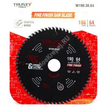 Пильный диск Trusty-Tools Fine Finish чистый рез 190х30 64T