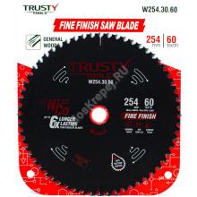 Пильный диск Trusty-Tools Fine Finish чистый рез 254х30 60T