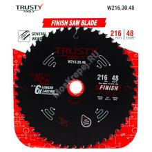 Пильный диск Trusty-Tools Finish аккуратный рез 216х30 48T