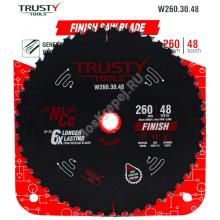 Пильный диск Trusty-Tools Finish аккуратный рез 260х30 48T