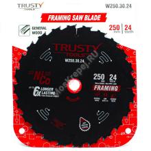 Пильный диск Trusty-Tools Framing по дереву 250х30 24T