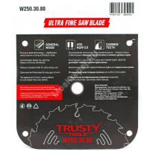 Trusty-Tools Ultra Fine ультра чистый рез 250х30 80T Trusty-Tools Ultra Fine ультра чистый рез 250х30 80T