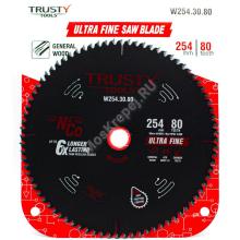 Пильный диск Trusty-Tools Ultra Fine ультра чистый рез 254х30 80T Пильный диск Trusty-Tools Ultra Fine ультра чистый рез 254х30 80T