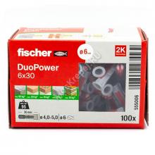 Дюбель Fischer DUOPOWER 6x30