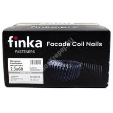 Гвозди барабанные фасадные из нержавеющей стали Finka 2.3х60 Ring A2