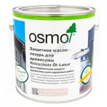 Защитное масло-лазурь для древесины Osmo Holzschutz Öl-Lasur 2,5 л. (1140 Achatsilber)