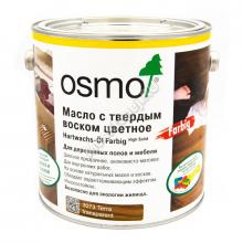 Масло с твердым воском цветное OSMO Hartwachs-Öl Farbig 2.5 л. (30472 Terra)