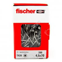 Саморезы Fischer 4,5x70 для фасадной доски из нержавейки