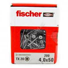 Саморезы Fischer 4x50 для ДСП и фасада из нержавейки