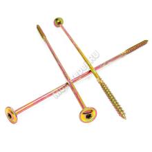 шуруп 8x320 Тарельчатая головка, сталь с желтой оцинковкой