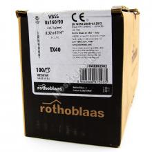 Саморез Rothoblaas с потайной головкой HBS SOFTWOOD 8x160