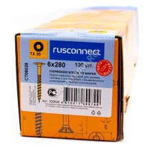 Конструкционный саморез с прессшайбой 6х280 мм (100шт.) Конструкционный саморез с прессшайбой 6х280 мм (100шт.)