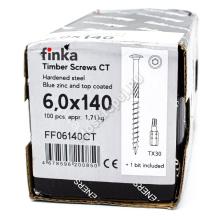 Саморез конструкционный тарельчатый Finka Timber Screws CT 6x140 Саморез конструкционный тарельчатый Finka Timber Screws CT 6x140
