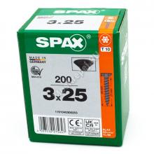 Саморез SPAX 3x25 Black BLAX