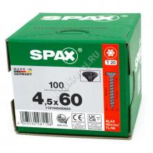 Саморез SPAX 4.5x60 Black BLAX