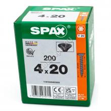 Саморез SPAX 4x20 Black BLAX