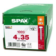 Саморез SPAX 4x35 полусферическая головка 