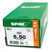 Саморез SPAX 5x50 универс. потай. неполная резьба