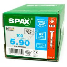 Саморез универсальный SPAX 5x90 нержавеющая сталь A2
