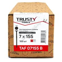 Архитектурные саморезы FlatLock Black 7х155 с покрытием Protech Z10