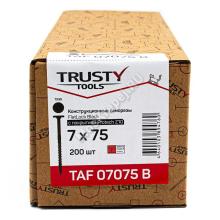 Архитектурные саморезы FlatLock Black 7х75 с покрытием Protech Z10