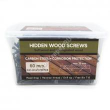 Саморезы Hidden Wood Screws 60 мм (700 шт. + бита)