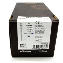 Саморез полнонарезной с потайной головкой Rothoblaas VGS 9x200 Саморез полнонарезной с потайной головкой Rothoblaas VGS 9x200