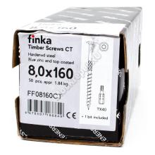 Саморез конструкционный тарельчатый Finka Timber Screws CT 8x160