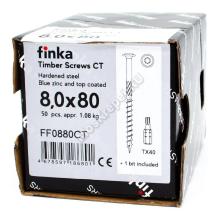 Саморез конструкционный тарельчатый Finka Timber Screws CT 8x80