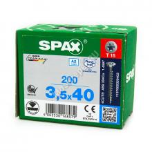 Саморез SPAX 3,5x40 нержавеющая сталь A2