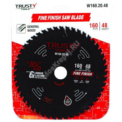 Пильный диск Trusty-Tools Fine Finish чистый рез 160х20 48T