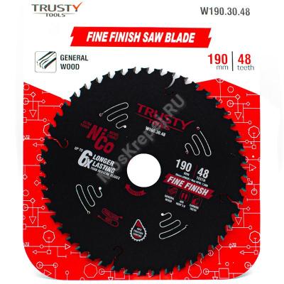 Пильный диск Trusty-Tools Fine Finish чистый рез 190х30 48T