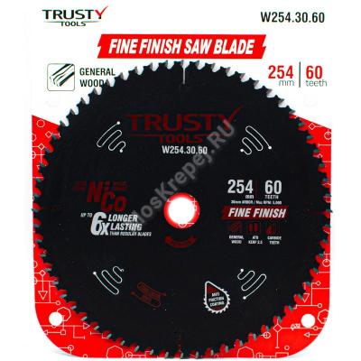 Пильный диск Trusty-Tools Fine Finish чистый рез 254х30 60T