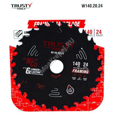 Пильный диск Trusty-Tools Framing по дереву 140х20 24T