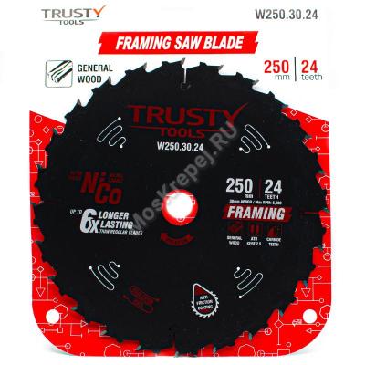 Пильный диск Trusty-Tools Framing по дереву 250х30 24T