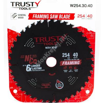 Диск пильный Trusty-Tools Framing по дереву 254х30 40T