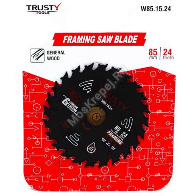 Пильный диск Trusty-Tools Framing по дереву 85х15 24T