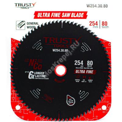 Пильный диск Trusty-Tools Ultra Fine ультра чистый рез 254х30 80T Пильный диск Trusty-Tools Ultra Fine ультра чистый рез 254х30 80T