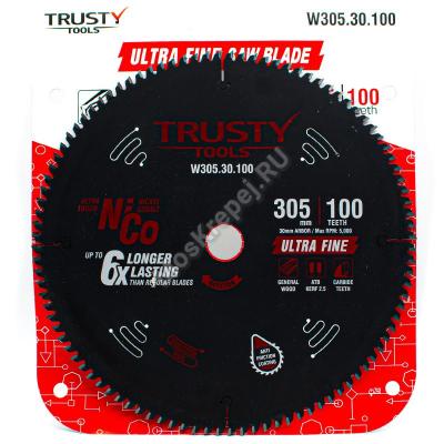 Пильный диск Trusty-Tools Ultra Fine ультра чистый рез 305х30 100T Пильный диск Trusty-Tools Ultra Fine ультра чистый рез 305х30 100T
