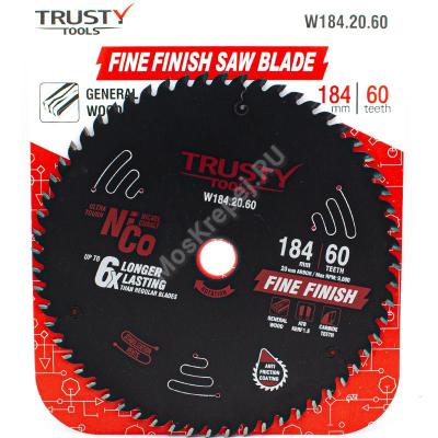 диск Trusty-Tools Fine Finish чистый рез 184х20 60T