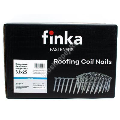 Гвозди барабанные кровельные Finka DPN 3.1x25 Ring GVZ Гвозди барабанные кровельные Finka DPN 3.1x25 Ring GVZ