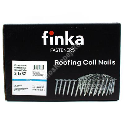 Гвозди барабанные кровельные Finka DPN 3.1x32 Ring GVZ