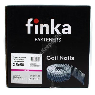 Гвозди барабанные Finka 2.5х50 Ring NK Гвозди барабанные Finka 2.5х50 Ring NK