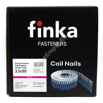 Гвозди барабанные Finka 3.1х90 Ring NK Гвозди барабанные Finka 3.1х90 Ring NK