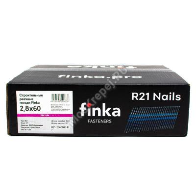 Реечные гвозди Finka R21 2.8x60 Ring NK