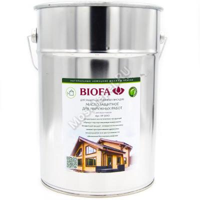 BIOFA 2043 Масло для наружных работ с антисептиком 10л
