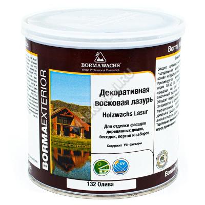 Декоративная восковая лазурь (1 л), цв. 132 (олива)