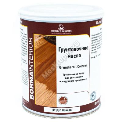 Масло грунт для паркета Grundierol 09 Дуб коньяк