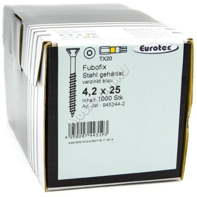 аморез Eurotec 4.2x25 Fubofix для ДСП